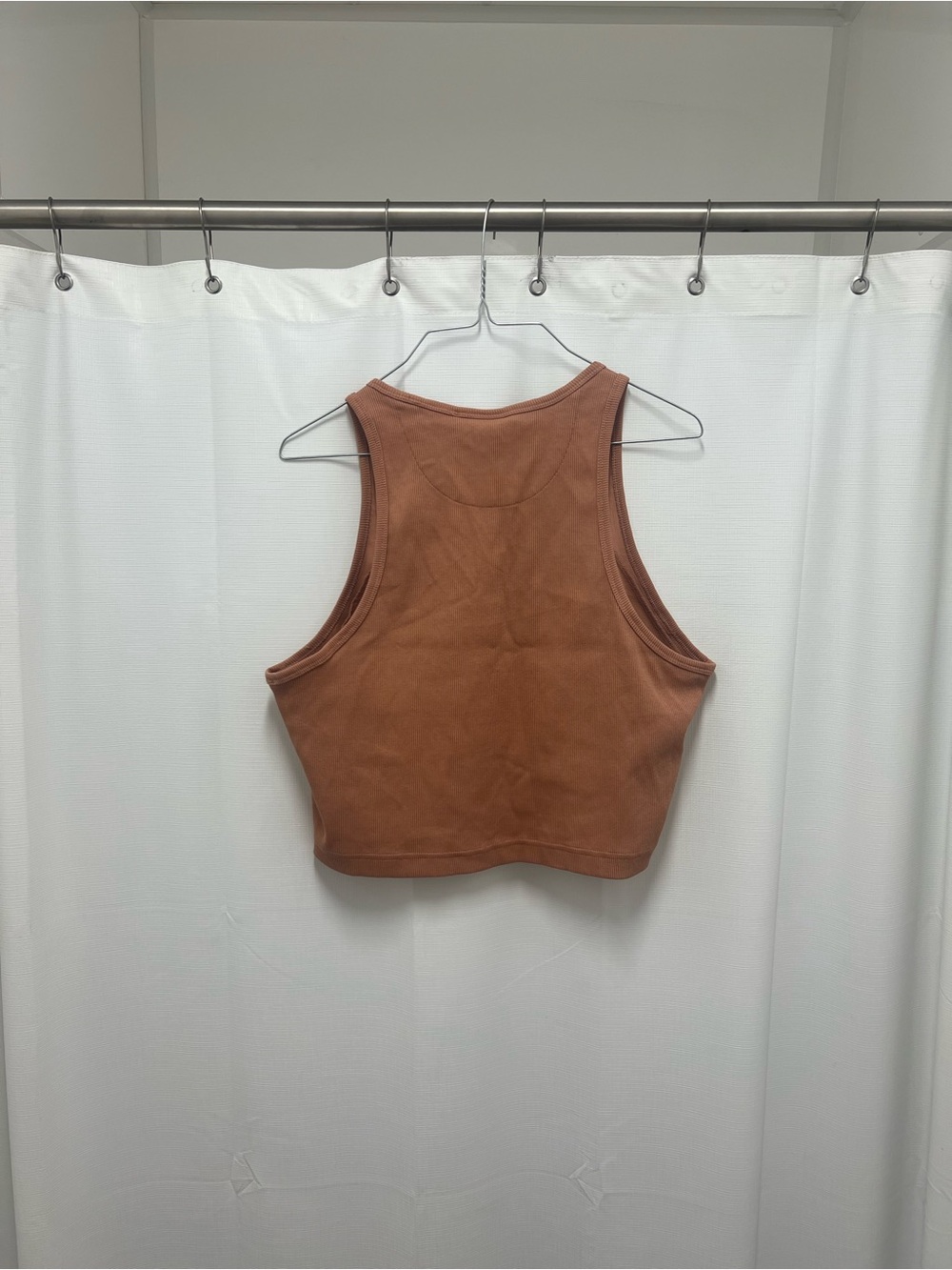 NWOT adidas Rust-Brown Cropped Tank Top - Picture 5 of 5